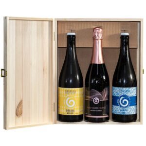 tre bottiglie di Birra Gaia da 75 cl in elegante cofanetto