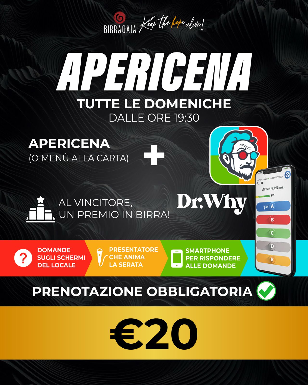 apericena dr why da birra gaia