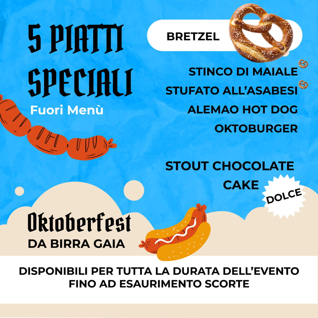 piatti speciali oktoberfest birra gaia 2026